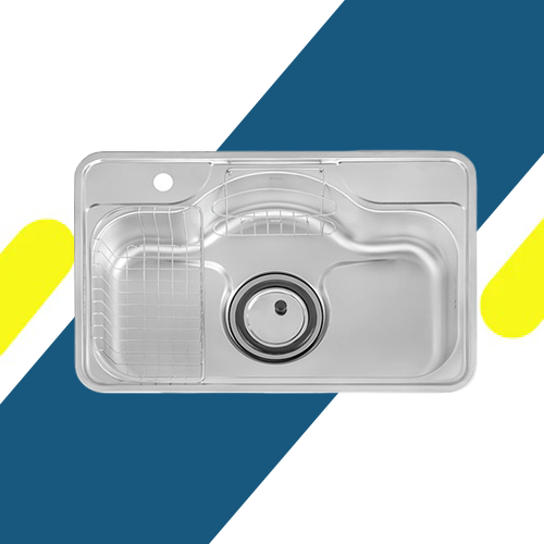 حوض مطبخ هانز الكوري – ستانلس ستيل 304 – مقاس - 48 × 75 سم موديل – CDIC 750