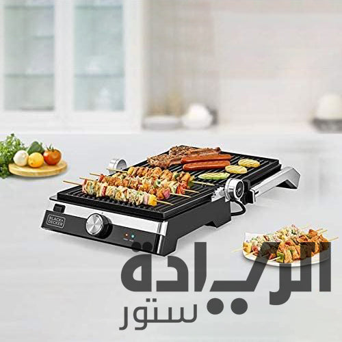 شواية بلاك أند ديكر كهربائية – 2000 واط – فضي/أسود – موديل – CG2000