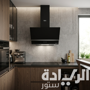 شفاط تيفا (Teva) ديكوري 90 سم – زجاج أسود – قوة شفط 850 متر مكعب – تحكم باللمس وريموت كنترول – موديل CTW 21-BLACK