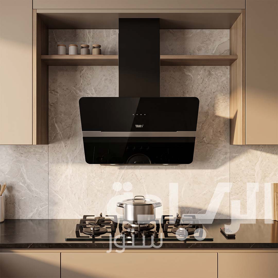 Tiva Decorative Hood 90 cm – Black Glass – 850 m³/h Suction Power – Touch and Remote Control – Model CTW 29-HTC