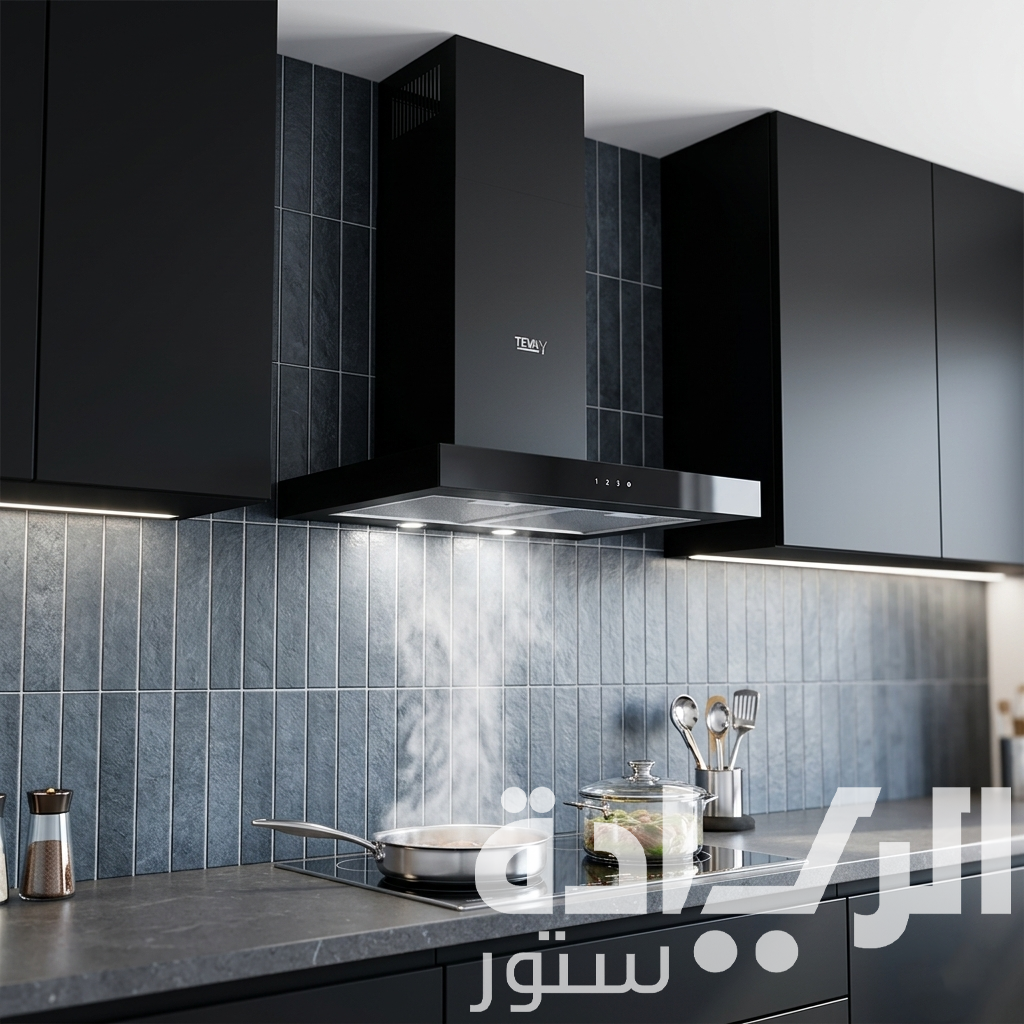 شفاط تيفا (Teva) حرف T 60 سم – أسود – قوة شفط 850 متر مكعب – تحكم باللمس وريموت – موديل CTW 37-HTC
