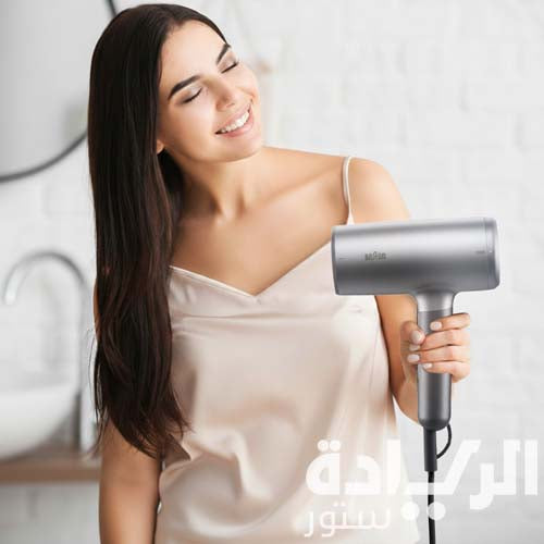 مجفف شعر براون سوبر آيونتيك 2200 وات – تجفيف سريع وتصفيف احترافي مع 3 فوهات – موديل – BRHD435E