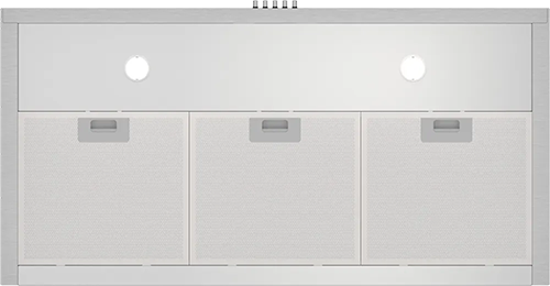 شفاط مطبخ بلت إن باساب ستانلس ستيل فضي – قوة شفط 650 م³/ساعة – مقاس 90 سم - موديل - D004-90-IX