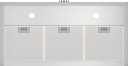 شفاط مطبخ بلت إن باساب ستانلس ستيل فضي – قوة شفط 650 م³/ساعة – مقاس 90 سم - موديل - D004-90-IX