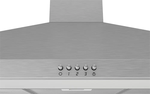 شفاط مطبخ بلت إن باساب ستانلس ستيل فضي – قوة شفط 650 م³/ساعة – مقاس 90 سم - موديل - D004-90-IX