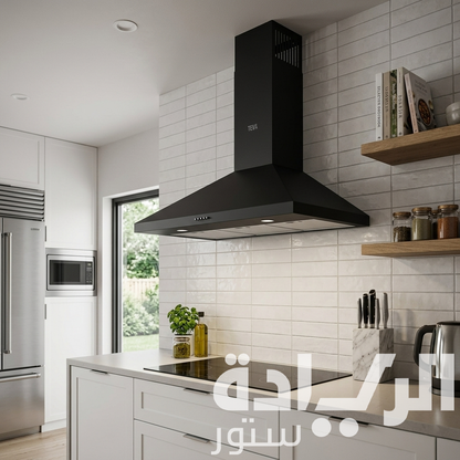 شفاط تيفا (Teva) هرمي 90 سم – قوة شفط 850 متر مكعب – أسود – موديل D004.90-850