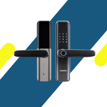 قفل باب ذكي ليڤانا (Levana) أسود – D01i – واي فاي Tuya وبصمة إصبع
