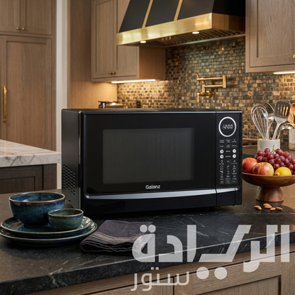 ميكرويف جالانز 38 لتر 1300 وات بشواية – أسود – خاصية إذابة التجميد السريع – موديل – D100N38ATP-SS
