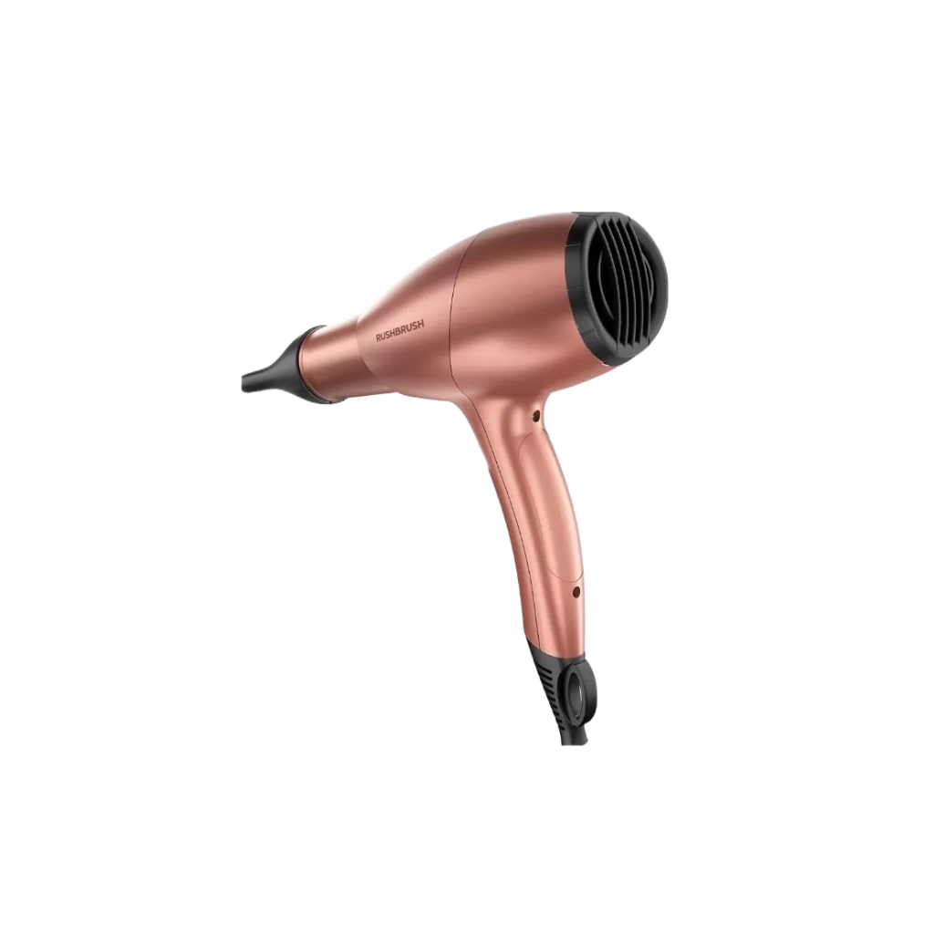مجفف شعر راش براش (RUSH BRUSH) D3 Ultra-Rose Gold – قوة 2400 وات وتقنية الأيونات لحماية فائقة