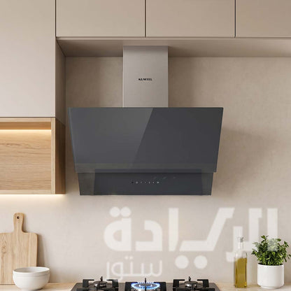 شفاط كومتيل (Kumtel) 60 سم – قوة شفط 650 م3/ساعة وفلاتر كربونية – موديل DA6-835-Anthracite-CR