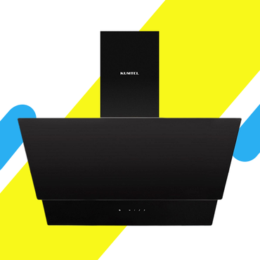 شفاط مطبخ زجاجي جداري كومتيل – 60 سم – زجاجي أسود – قوة شفط 650 م³/ساعة – لوحة لمس + ريموت – موديل - DA6-835