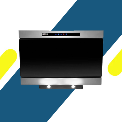 شفاط هانز بلت ان – 90 سم – أسود – قوة شفط 1000 م³/ساعة – تحكم باللمس – موديل DECORA 90