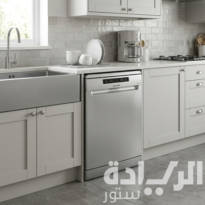 غسالة أطباق انديسيت 13 فرد (INDESIT) – DFC 2B+16 AC X – تقنية Push & Go – إينوكس