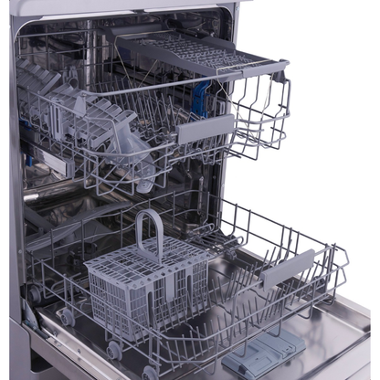 غسالة أطباق انديسيت 13 فرد (INDESIT) – DFC 2B+16 AC X – تقنية Push & Go – إينوكس