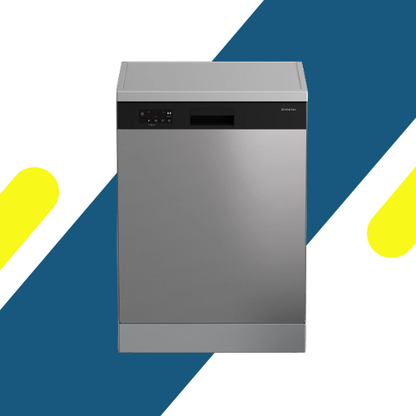 غسالة أطباق أريستون (Ariston) 13 فرد سيلفر - 5 برامج (DFN436X) أداء إيطالي، برامج ذكية