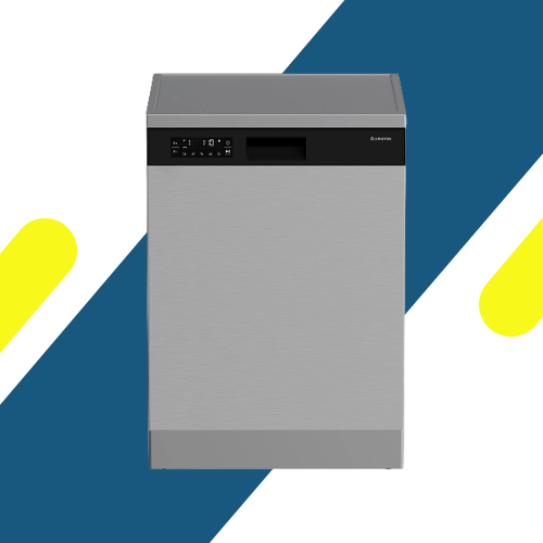 غسالة أطباق اريستون(Ariston) 15 فرد إنفرتر سيلفر (DFN856XQ) سعة ضخمة، هدوء تام، و8 برامج ذكية