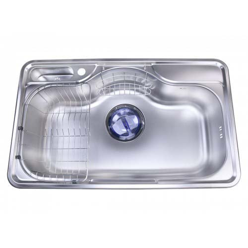 حوض مطبخ استانليس ماركة بيورتي الكوري مقاس - 85*51 سم - موديل - DJIS 850 PF