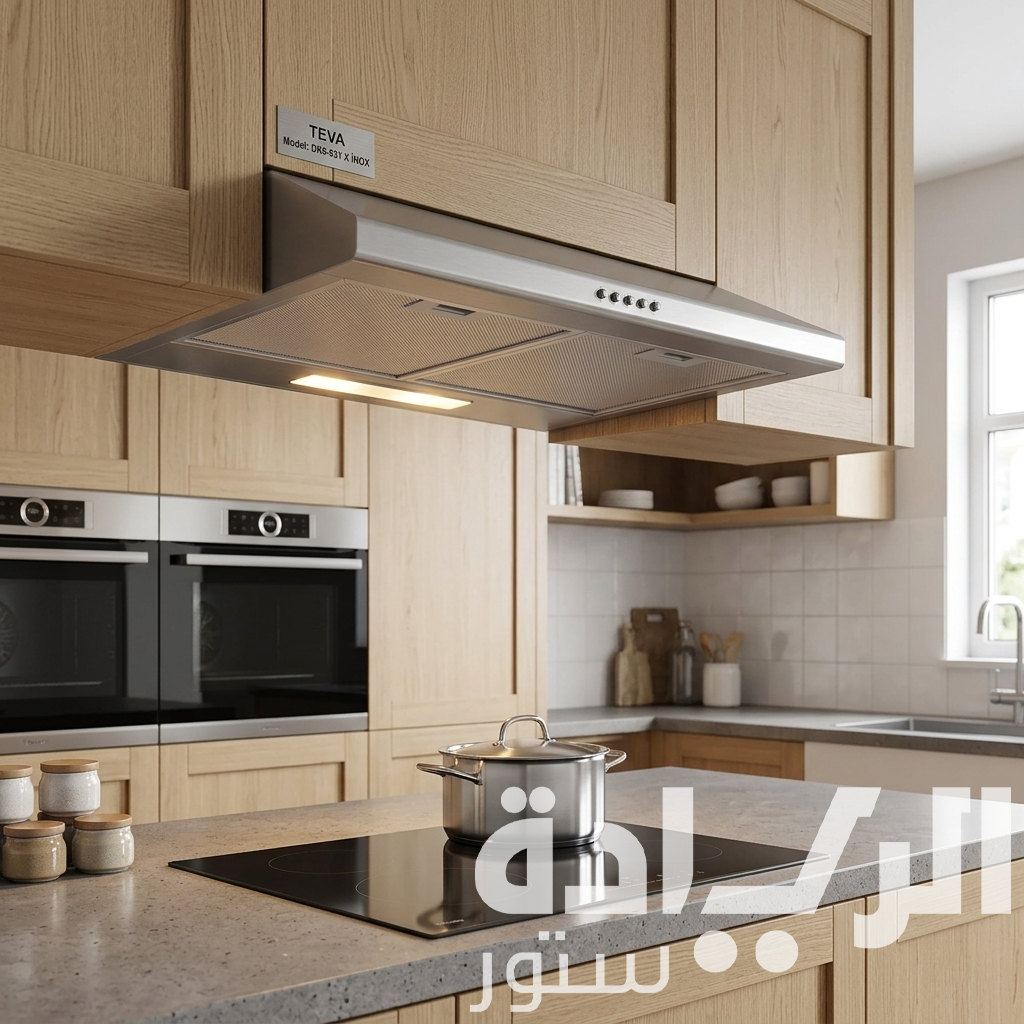 شفاط مطبخ تيفا (Teva) مسطح 60 سم – إستانليس ستيل – قوة شفط 650 متر مكعب – موديل DK6-621 X INOX