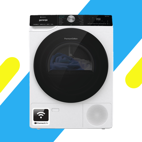 مجفف ملابس ذكي جورينيا 10 كجم – مضخة حرارية – 15 برنامج – تحكم عبر الإنترنت - موديل - DNS12