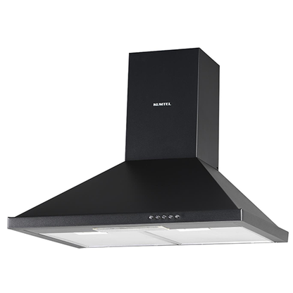 شفاط مطبخ هرمي كومتيل – 60 سم – زجاج أسود – قوة شفط 450 م³/ساعة – 3 سرعات – LED – فلتر مزدوج - DP6-S