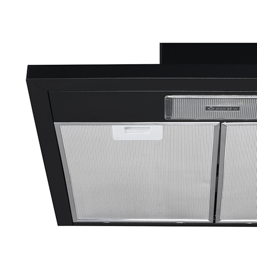 شفاط مطبخ هرمي كومتيل – 60 سم – زجاج أسود – قوة شفط 450 م³/ساعة – 3 سرعات – LED – فلتر مزدوج - DP6-S