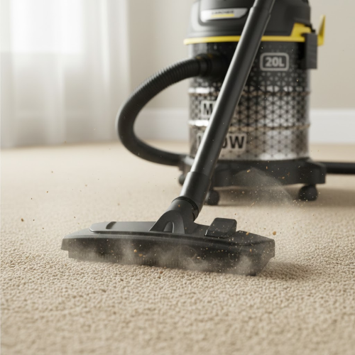 مكنسة كارشر البرميلية DVAC 1800 – قوة 1800 وات – خزان معدني (تحمل شاق)