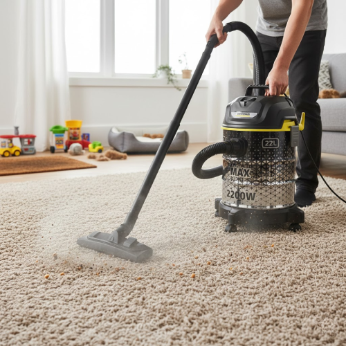 مكنسة كارشر البرميلية DVAC 2200 – قوة 2200 وات – خزان 22 لتر (الأقوى)