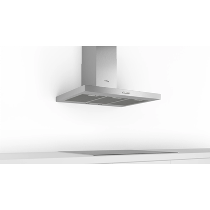 شفاط مطبخ بوش (Bosch) Series 2 حرف T مقاس 90 سم ستانلس ستيل قوة شفط 616 م³/ساعة – موديل DWB95BC50T