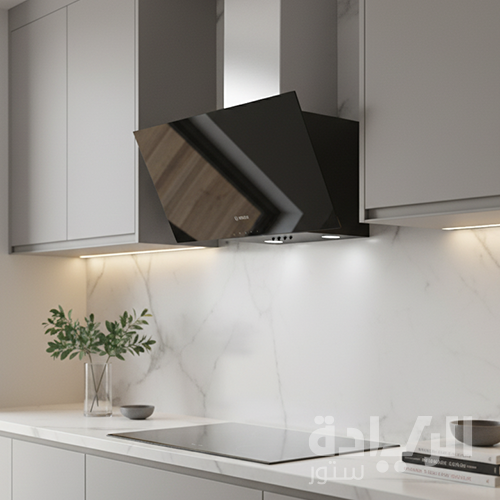 شفاط مطبخ بوش جداري 60 سم أسود – Serie 2 بقوة شفط 360 م³/ساعة - DWK63PJ61T