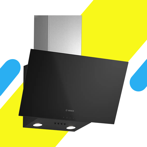 شفاط مطبخ بوش جداري 60 سم أسود – Serie 2 بقوة شفط 360 م³/ساعة - DWK63PJ61T