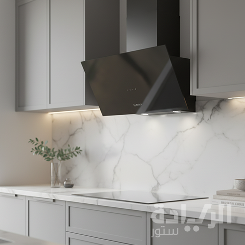 شفاط مطبخ بوش زجاج أسود 60 سم – قوة شفط 400 م³/ساعة – Series 2 - DWK64PJ60T