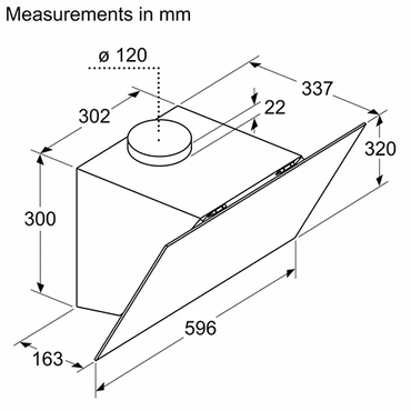 شفاط مطبخ بوش زجاج أسود 60 سم – قوة شفط 400 م³/ساعة – Series 2 - DWK64PJ60T