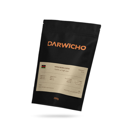 حبوب قهوة كاملة كينية أرابيكا 100%  – درويتشو كوفي – 250 جرام