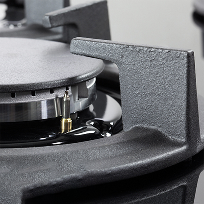 مسطح غاز بلت إن إلبا – 4 شعلات – 60 سم – زجاج أسود – إشعال ذاتي – أمان كامل - موديل - E41-455BK