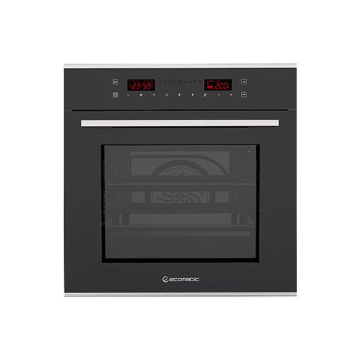 فرن ايكوماتيك بلت ان كهرباء بشواية كهرباء 60 سم - سعة 67 لتر - أسود ديجيتال 9 وظائف - E6449GTX