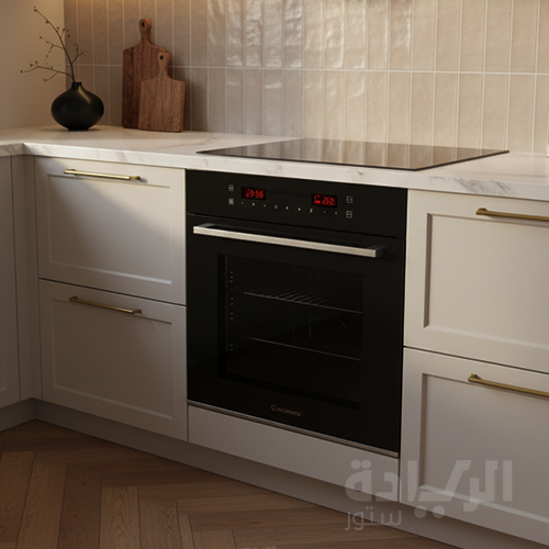 فرن ايكوماتيك بلت ان كهرباء بشواية كهرباء 60 سم - سعة 67 لتر - أسود ديجيتال 9 وظائف - E6449GTX