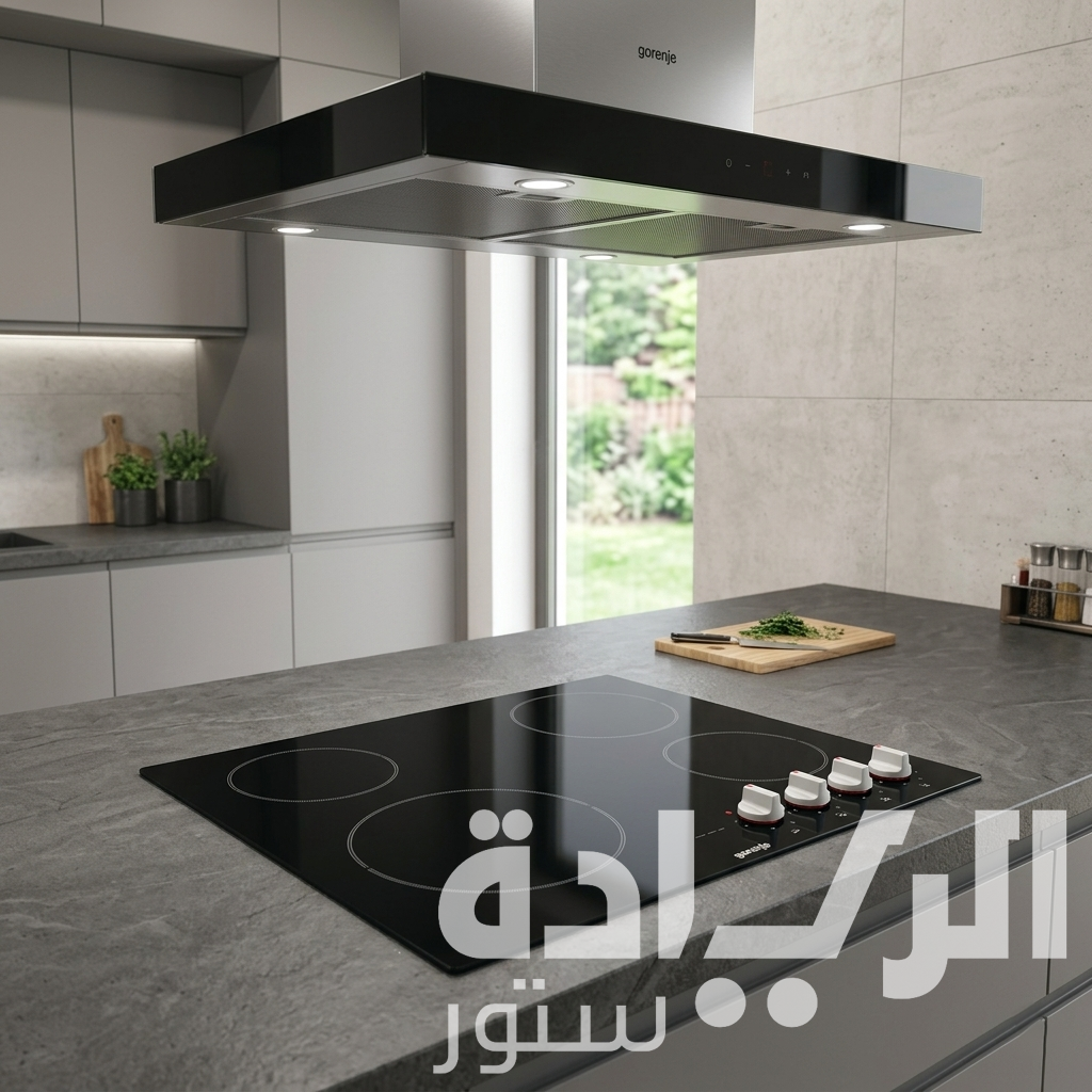 مسطح بلت إن كهرباء جورينيا سيراميك زجاجي 60 سم – 4 شعلات – موديل – EC641BSC