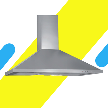 شفاط مطبخ هرمي إلبا – 60 سم ستانلس ستيل، 3 سرعات، قوة شفط 550 م³/ساعة – موديل - ECH 614 XR