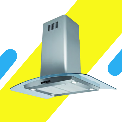 شفاط جزيرة زجاجى من البا 90 سم موديل قوة شفط 702 م³/ساعة - موديل - ECH 9665 GLX