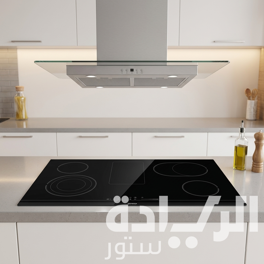بوتاجاز بلت إن كهرباء جورينيا زجاج سيراميك 90 سم – تحكم لمس – 5 مناطق طهي – موديل – ECS959BCSC