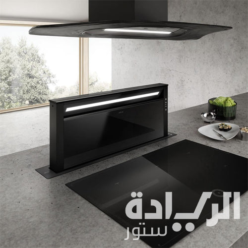 شفاط مطبخ اليكا بلت إن 90 سم – تحكم تاتش + جوال – قوة شفط 950 م³/س – أسود - موديل - ELICA GETUP