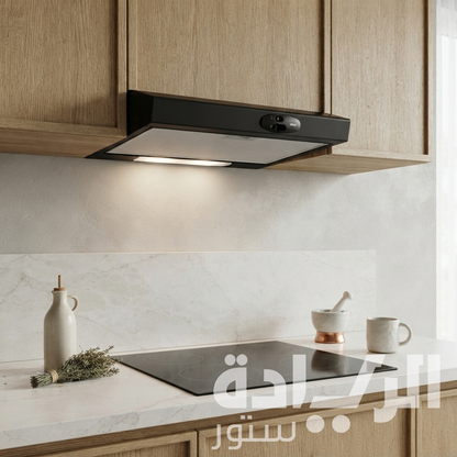Elica Krea Flat Kitchen Hood – 60 cm Flat – Suction Power up to 450 m3/h – Black - Model - ELICA KREA BLACK
