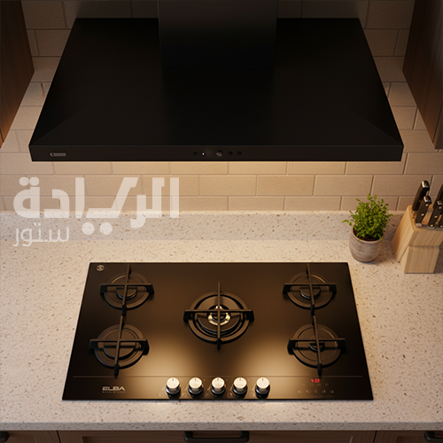 بوتاجاز بلت إن غاز 5 عيون 90 سم من إلبا - موديل - ELIO-95-G-Matik