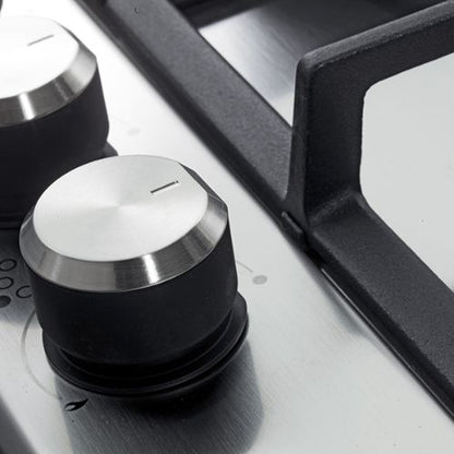 مسطح غاز بلت إن البا، 5 شعلة، استانلس، 75 سم، إشعال ذاتي، عين ثلاثية - موديل - ELIO75-545