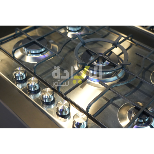 مسطح غاز بلت إن إلبا 75 سم – 5 شعلات – ستانلس ستيل – إشعال إلكتروني – ELIO75-545L