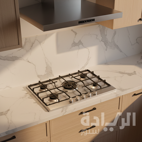 مسطح غاز بلت إن إلبا 75 سم – 5 شعلات – ستانلس ستيل – إشعال إلكتروني – ELIO75-545L