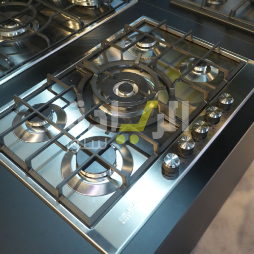 مسطح غاز بلت إن البا، 5 شعلة، استانلس، 75 سم، إشعال ذاتي، عين ثلاثية - موديل - ELIO75-545