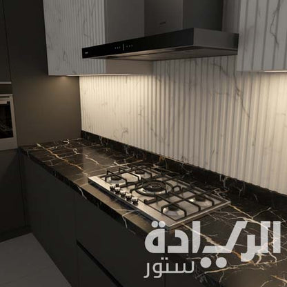 مسطح غاز بلت إن إلبا 90 سم – 5 شعلات – ستانلس ستيل – شعلة ووك – إشعال إلكتروني – موديل – ELIO95-545