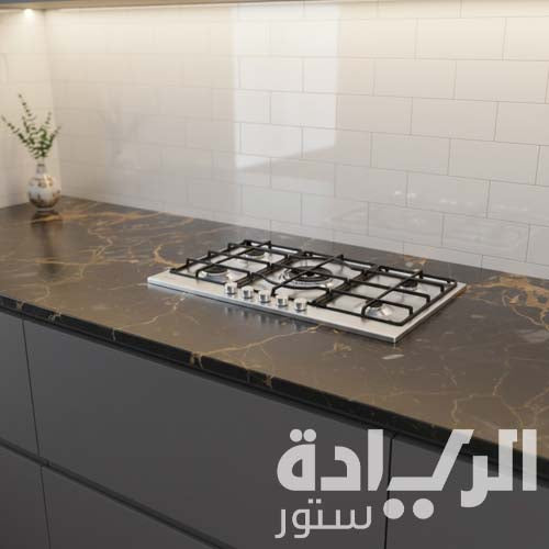 بوتاجاز بلت إن إلبا غاز – 5 عيون – 90 سم – ستانلس ستيل – فتحة جانبية - موديل - ELIO95-545L