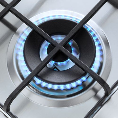 بوتاجاز بلت إن إلبا غاز – 5 عيون – 90 سم – ستانلس ستيل – فتحة جانبية - موديل - ELIO95-545L